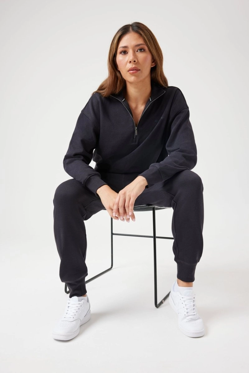 INSPORT WOMEN'S CARLA QUARTER ZIP TOP MIDNIGHT NAVY