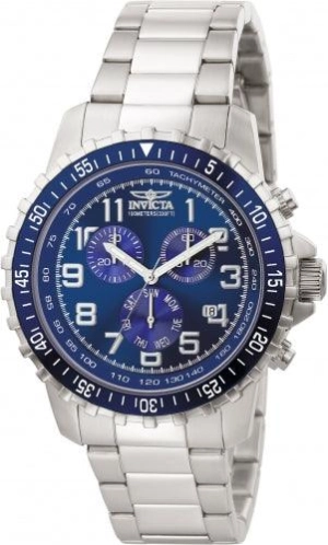 Invicta Men's Chronograph Stainless Steel Watch - Specialty Quartz Blue Dial | 6621