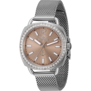 Invicta Women's Quartz Watch - Ocean Voyage Crystal Bezel Rose Gold Dial | 46292