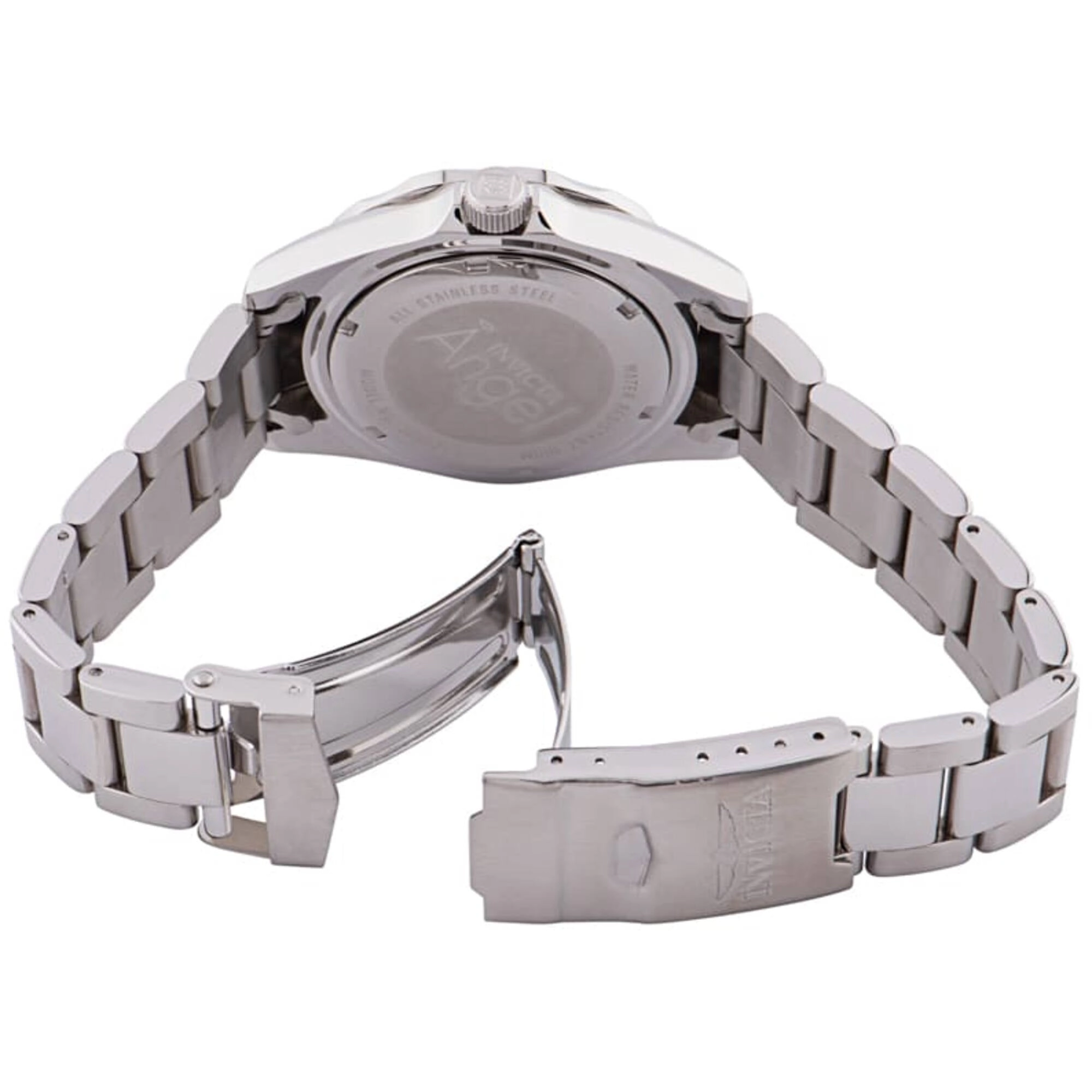 Invicta Women's Watch - Angel Quartz Pink Dial Silver Stainless Steel Bracelet | 36053