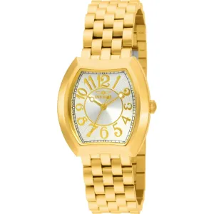 Invicta Women's Watch - Angel Quartz Silver Dial Yellow Gold Steel Bracelet | 15039