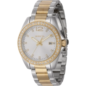 Invicta Women's Watch - Angel Silver Dial Two Tone Steel Bracelet Crystal | 44841