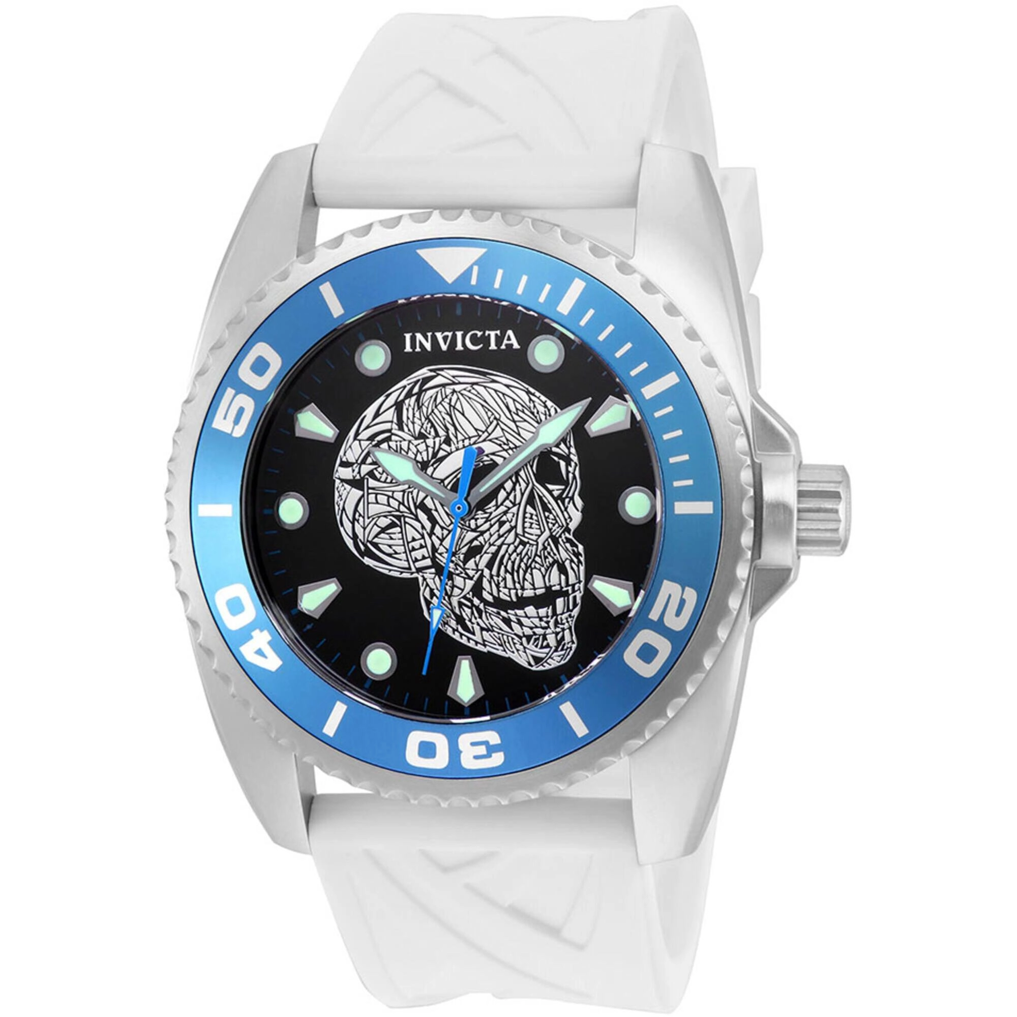Invicta Women's Watch - Artist Rotating Bezel White Silicone Strap Quartz | 22198