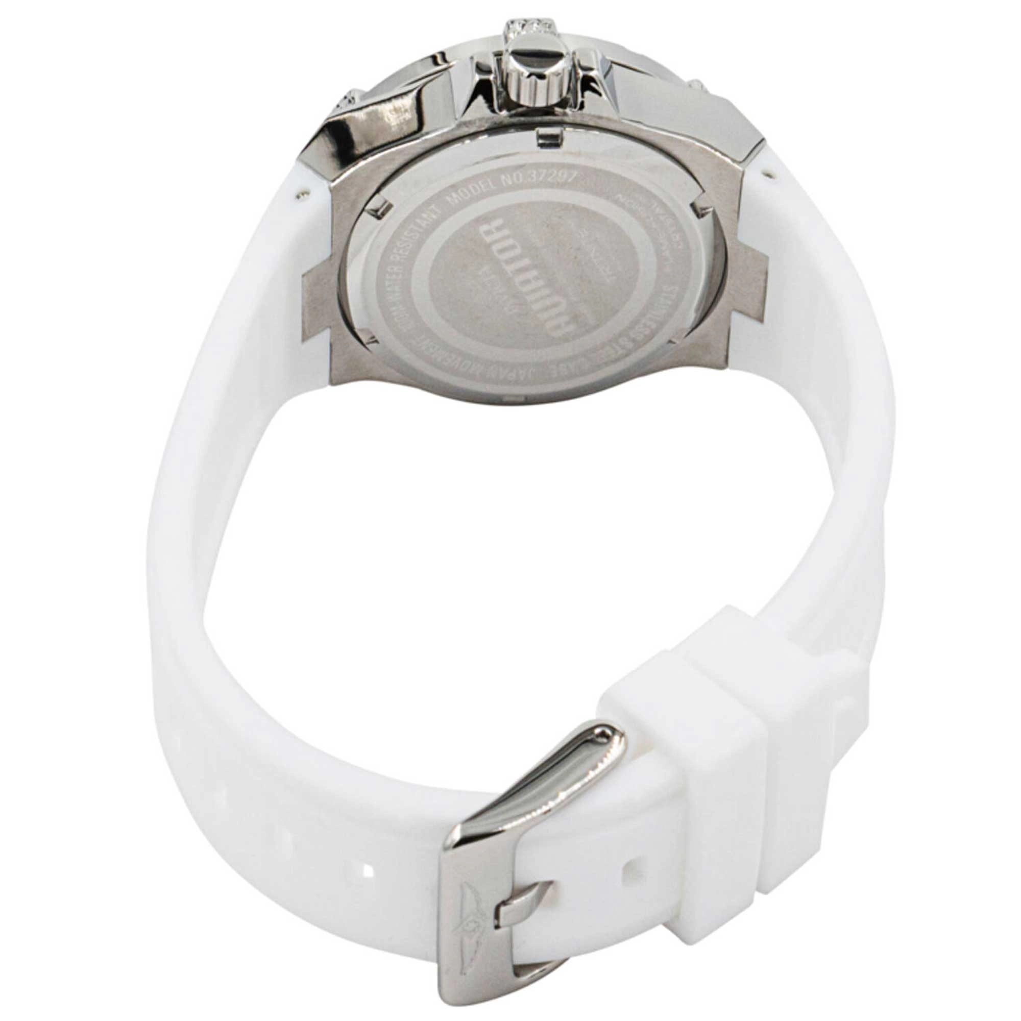 Invicta Women's Watch - Aviator Chronograph Silver Tone and White Dial Strap | 37297