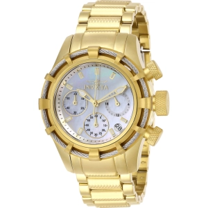 Invicta Women's Watch - Bolt Quartz Chronograph White MOP Dial Bracelet | 27492