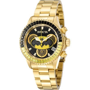 Invicta Women's Watch - DC Comics Batman Chronograph Yellow Gold Bracelet | 41275
