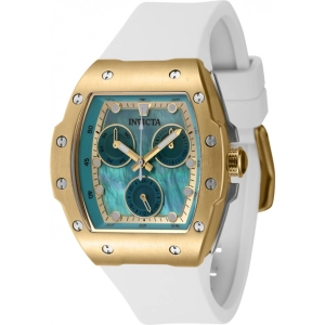 Invicta Women's Watch - Invicta Racing Gold Tone and Blue Dial Silicone Strap | 45646