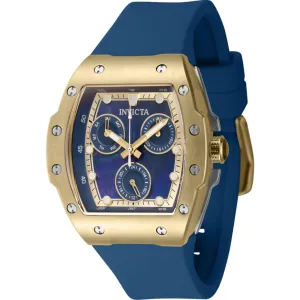 Invicta Women's Watch - Racing Navy Blue and Gold Mop Dial Silicone Strap | 45644