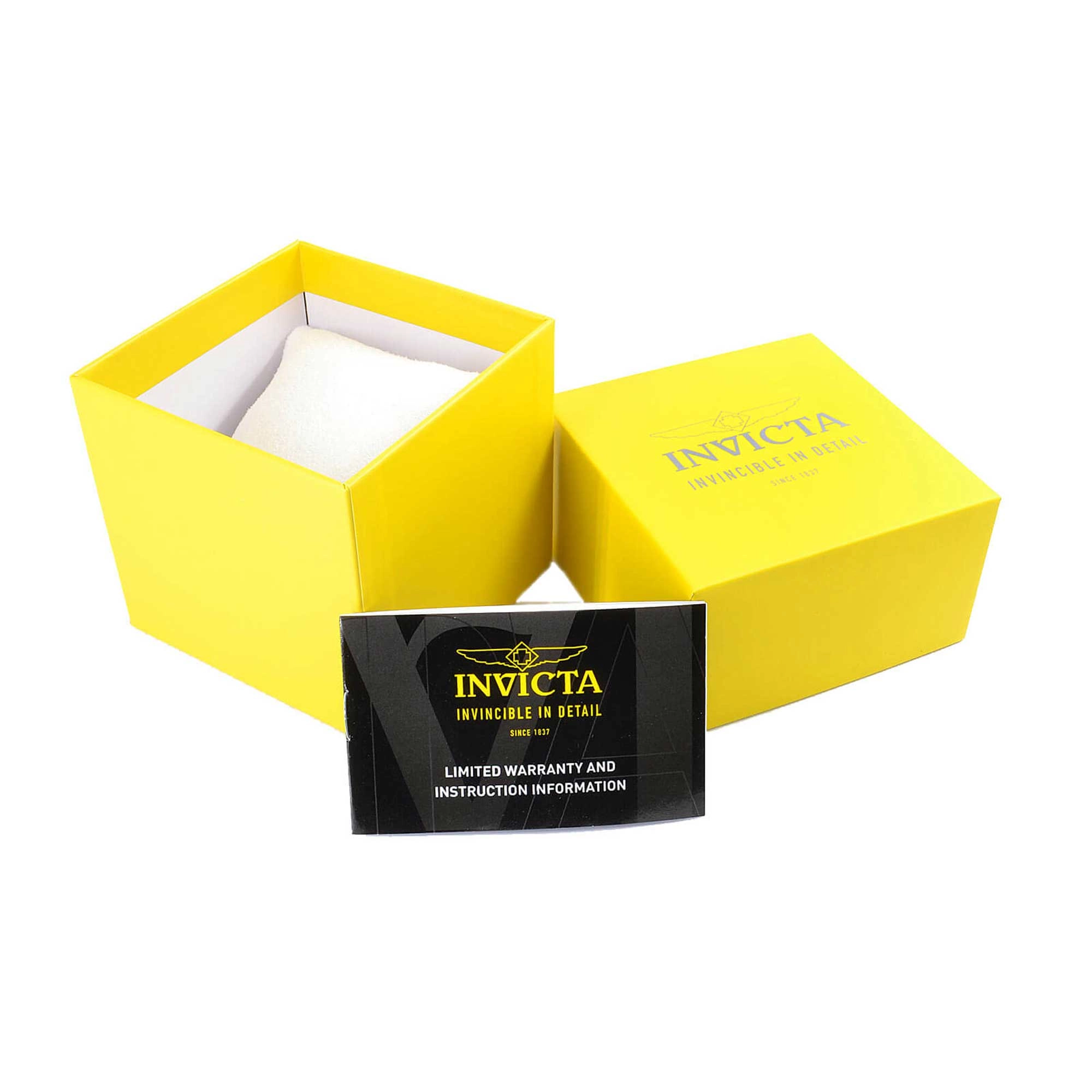 Invicta Women's Watch - Racing Quartz Gold and Black Mop Dial Silicone Strap | 45642