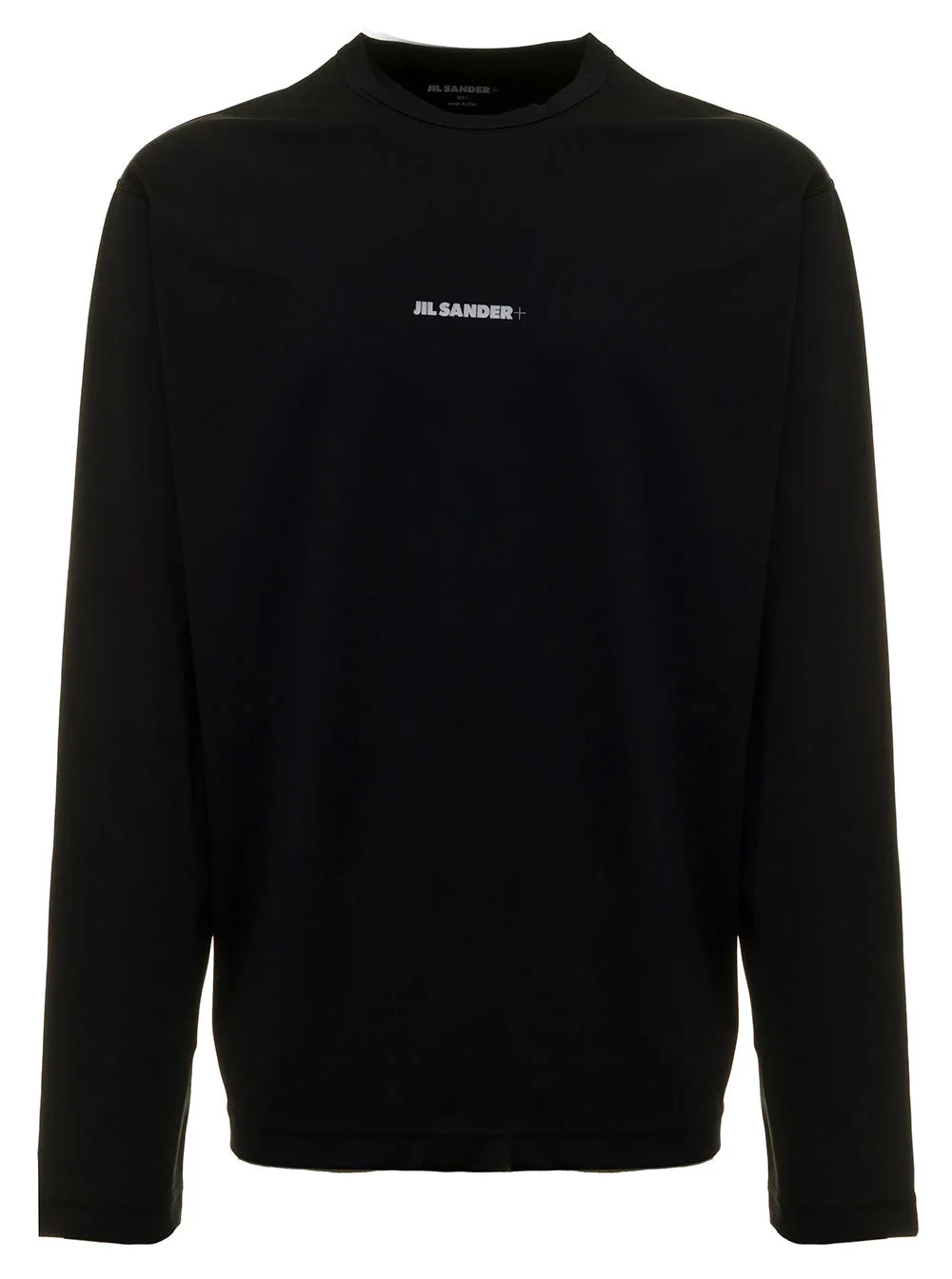 Jil Sander  Logo Printed Straight Hem Jersey Top