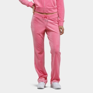 Juicy Couture Women's OG Big Bling Velour Track Pants / Hot Hot Pink