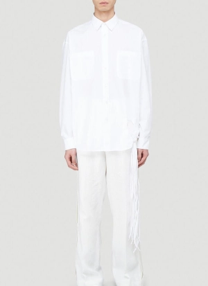 JW Anderson Long Sleeve Fringed Shirt