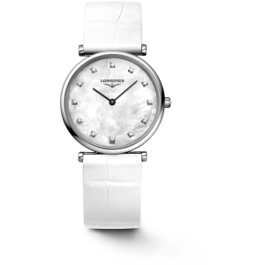 Longines Women's Watch - La Grande Classique Quartz White Leather Strap | L45124870