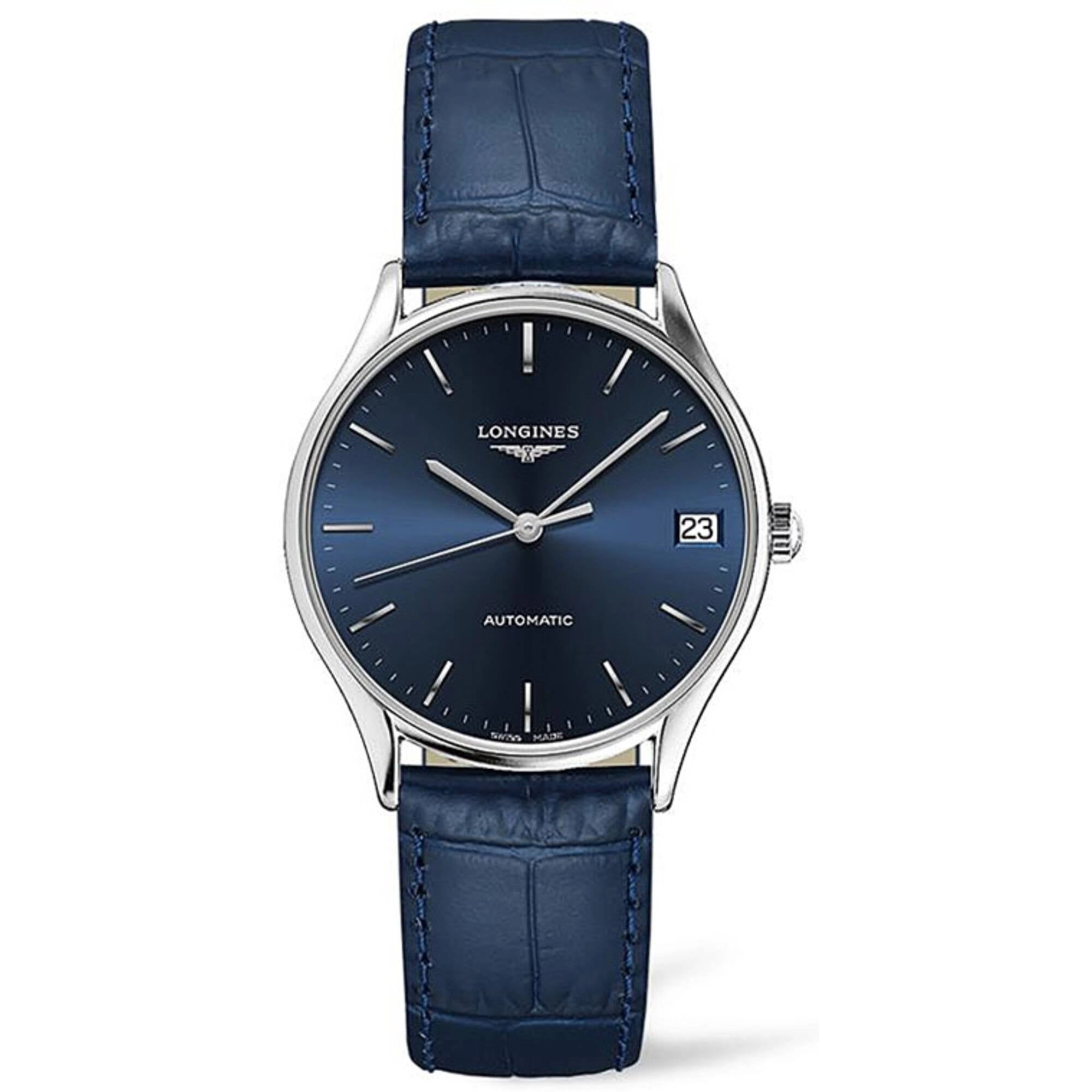 Longines Women's Watch - Lyre Automatic Power Reserve Blue Leather Strap | L43614922