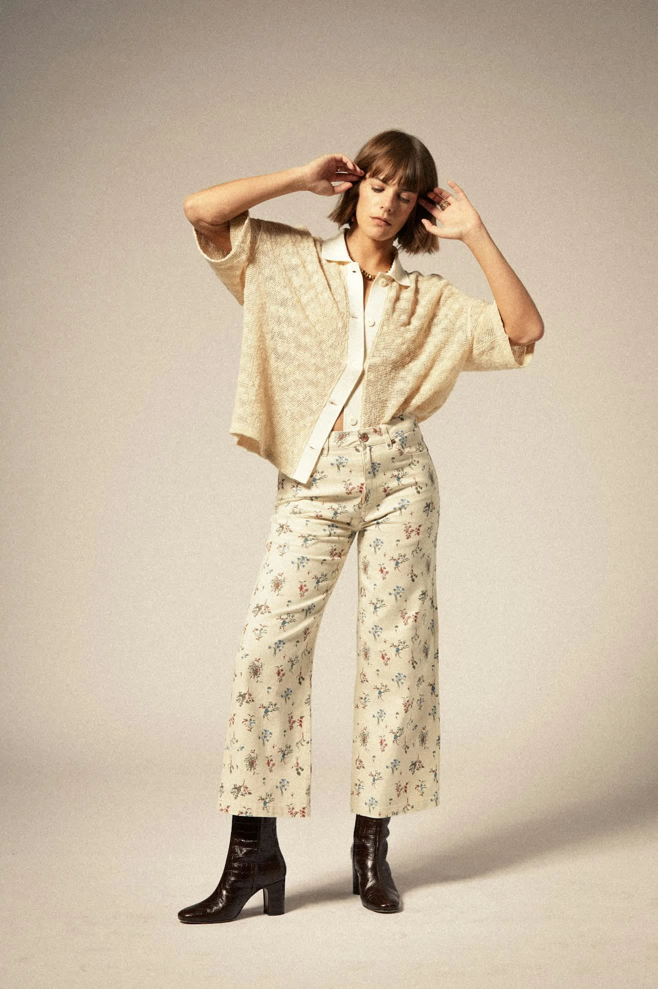Margo Cropped 5-Pocket Pant - Whitecap