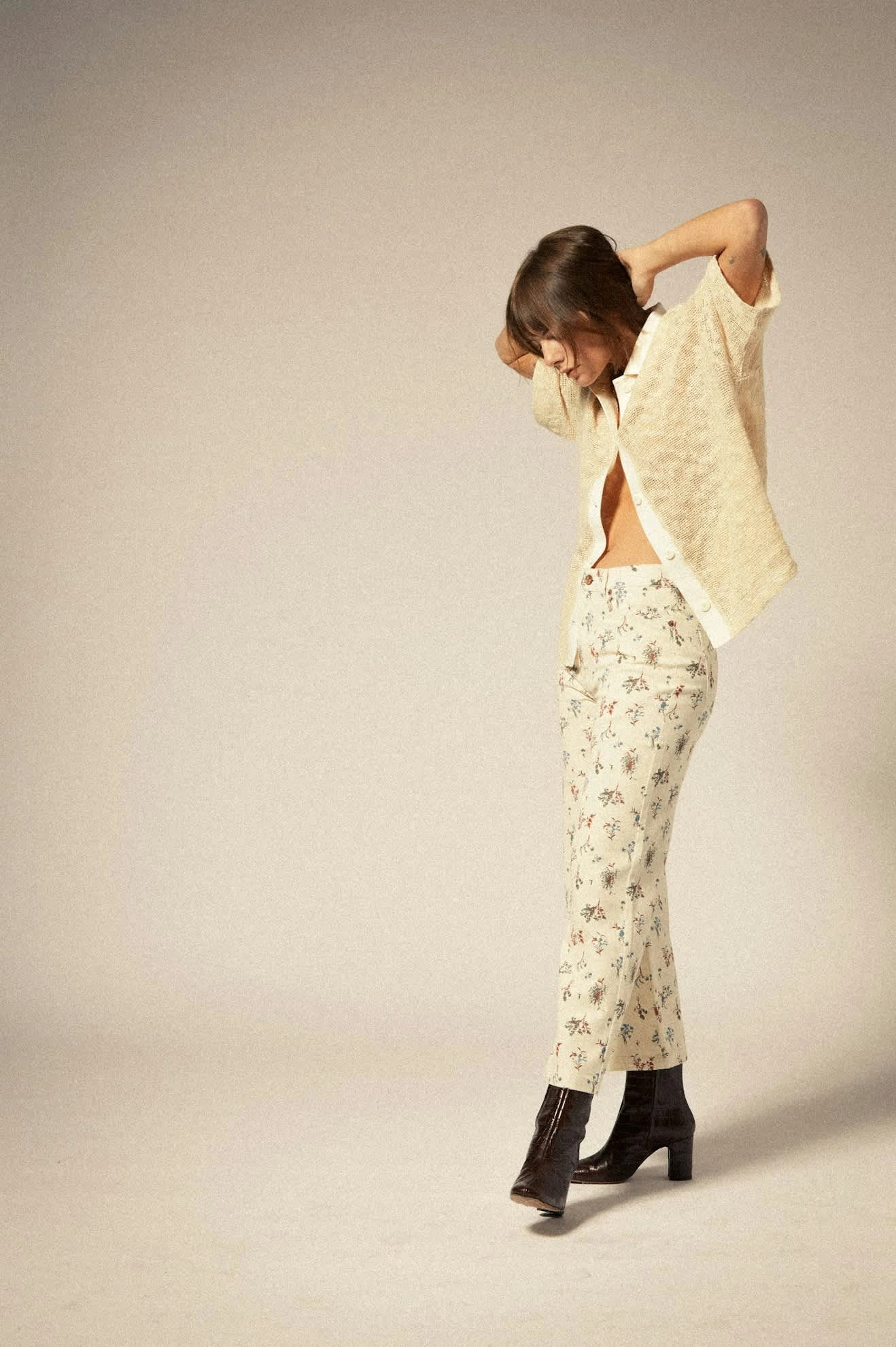 Margo Cropped 5-Pocket Pant - Whitecap