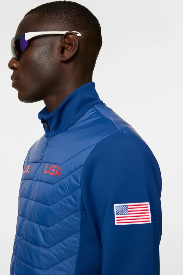 Maurice Hybrid Jacket Estate Blue
