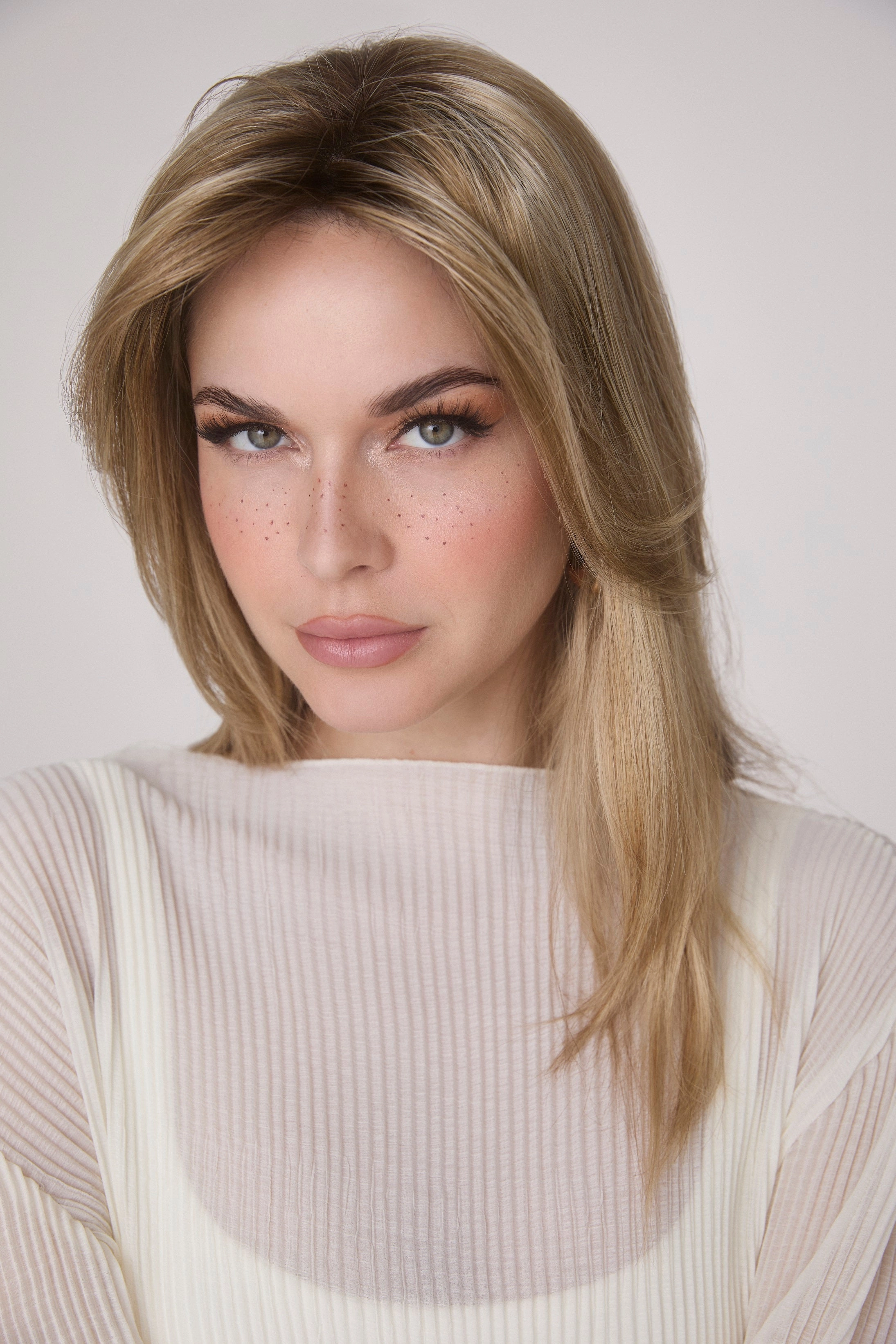 Medium Wavy Topper Mono by Amore | Lace Front Monofilament