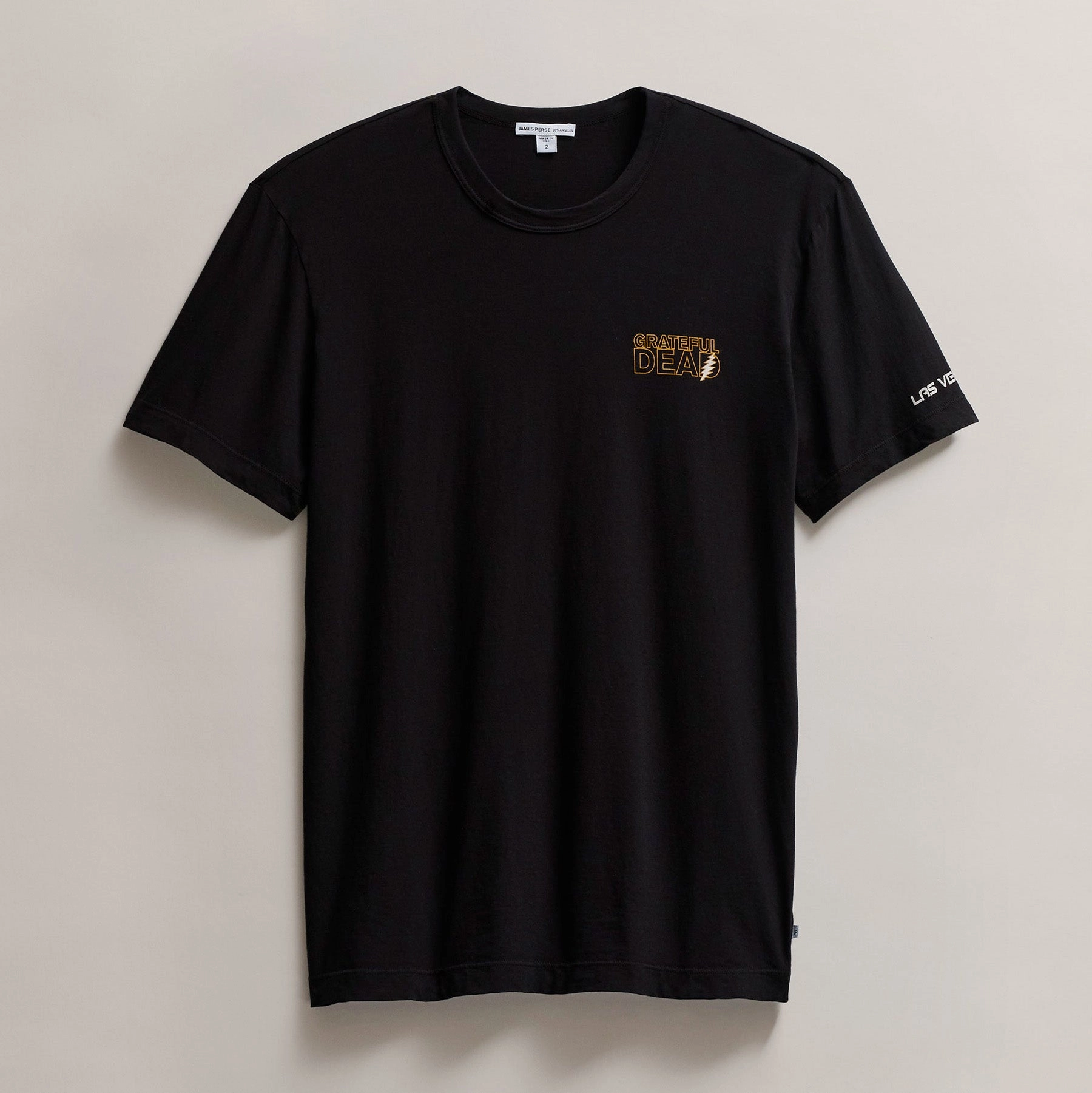 Men's Grateful Dead Lightning Bolt Short Sleeve Tee - Black/Cadmium