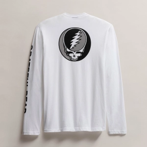 Men's Grateful Dead Long Sleeve - White/Black
