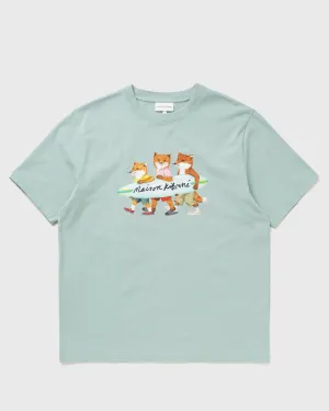 Men's Surfing Foxes Comfort Tee-shirt Seafoam Blue