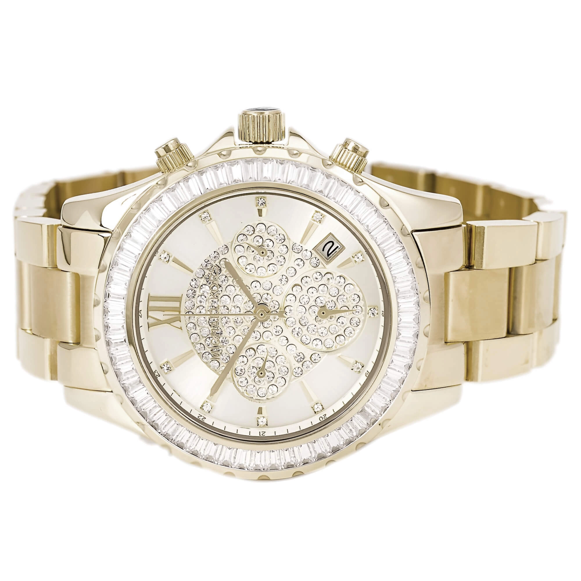 Michael Kors Women's Yellow Gold Steel Bracelet Watch - Madison Quartz | MK5810