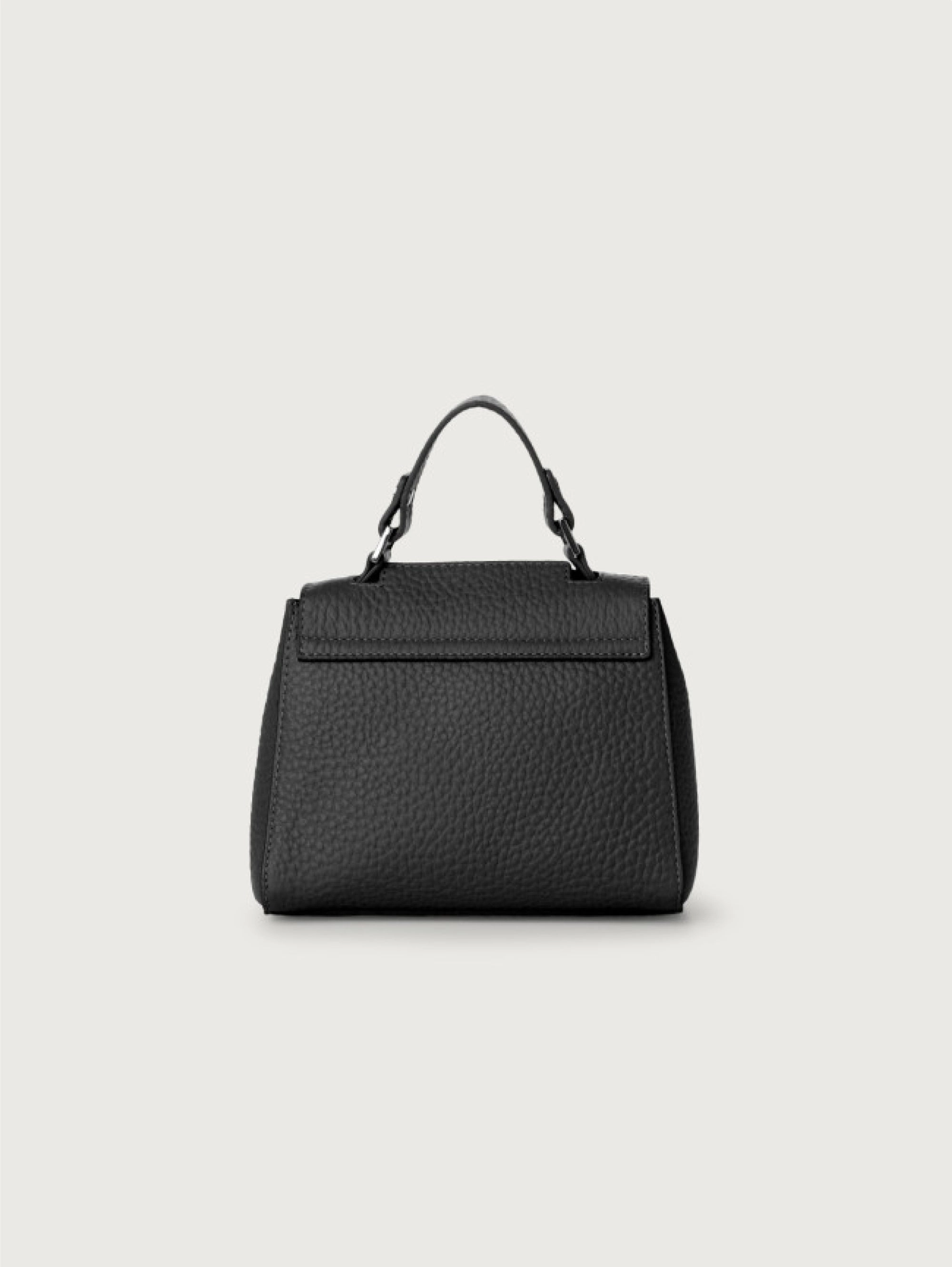 Mini Black Leather Handbag