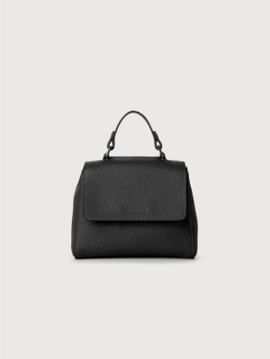 Mini Black Leather Handbag