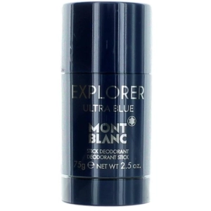 Mont Blanc Men's Deodorant Stick - Explorer Ultra Blue Long Lasting Fragrance, 3.3 oz