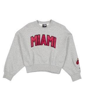 New Era Miami HEAT Women's Boxy Crewneck