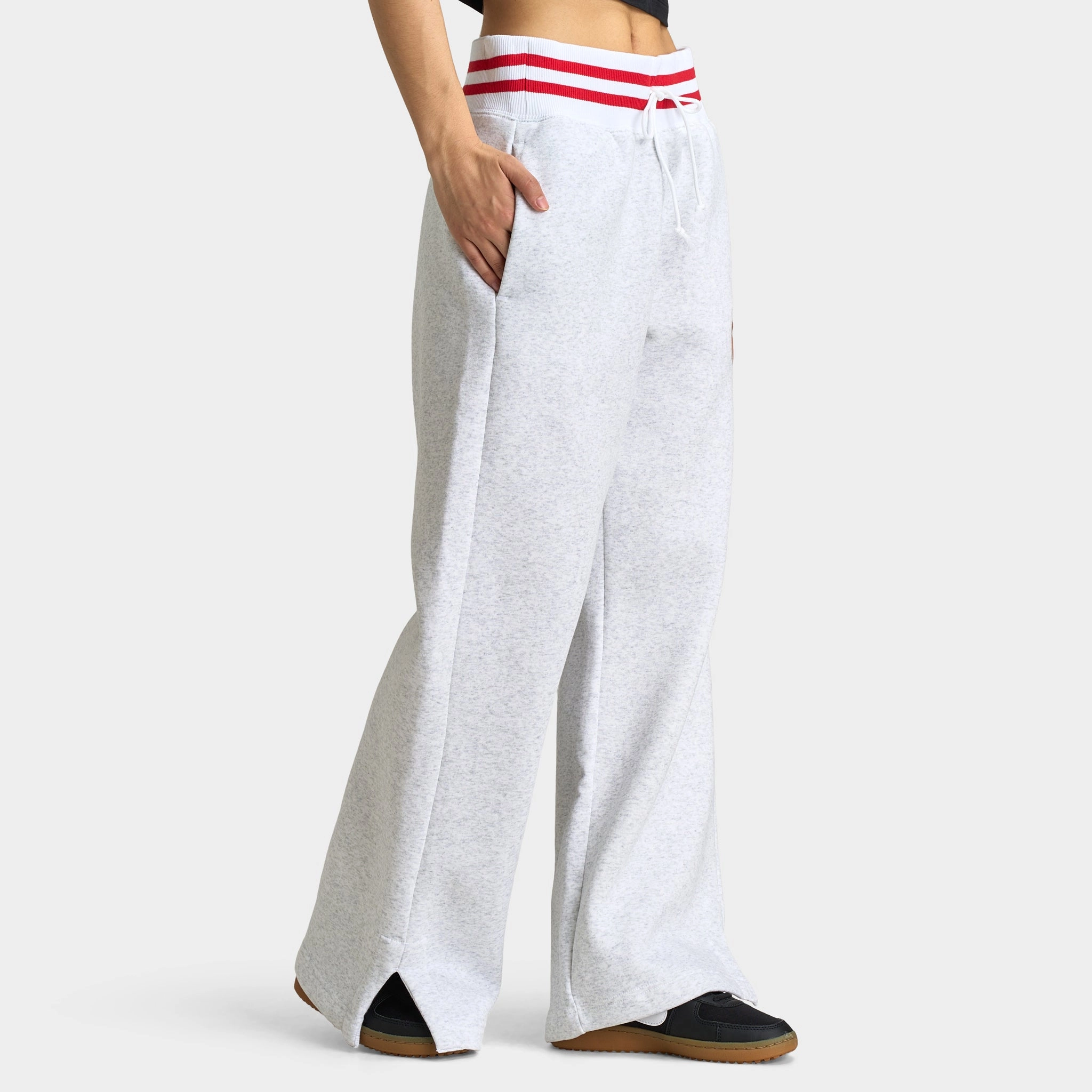 Nike Sportswear Women's High-Waisted Graphic Wide-Leg Pants / Birch Heather