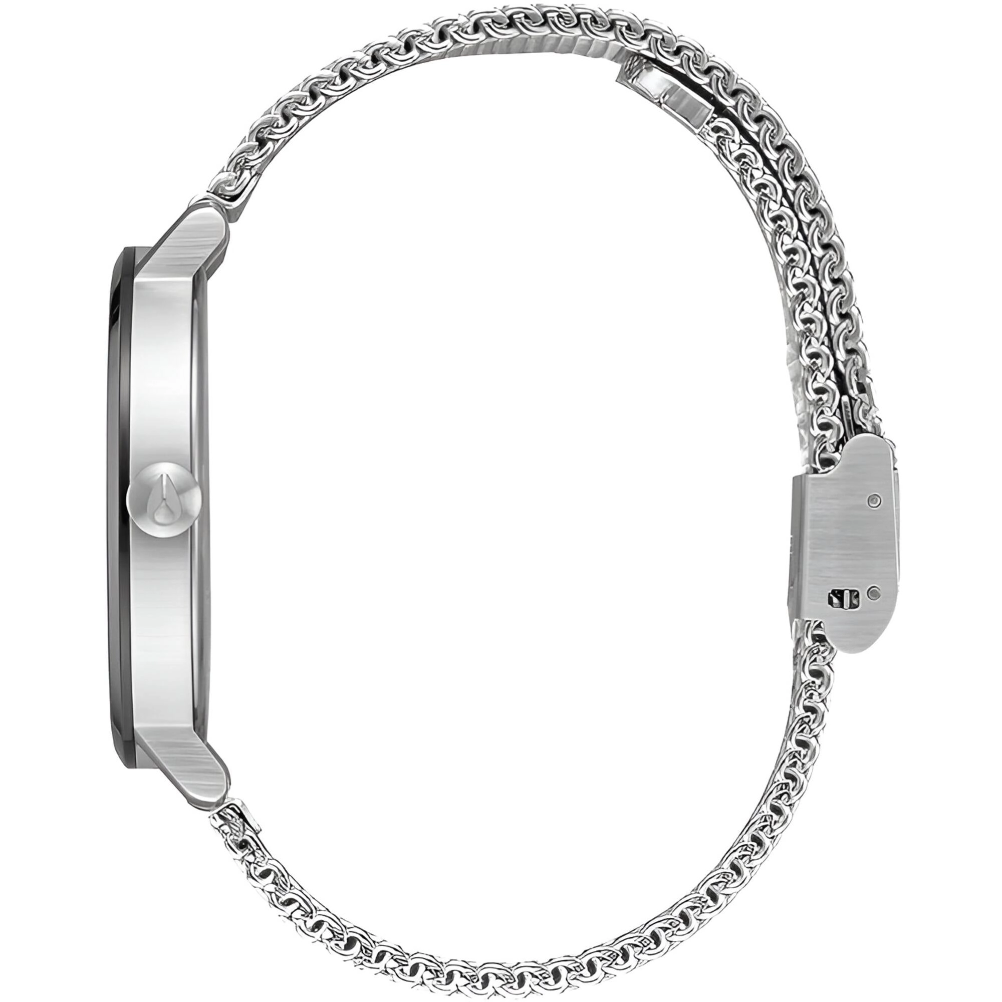 Nixon Women's Watch - Arrow Black Dial Silver Stainless Steel Bracelet | A1238-2971