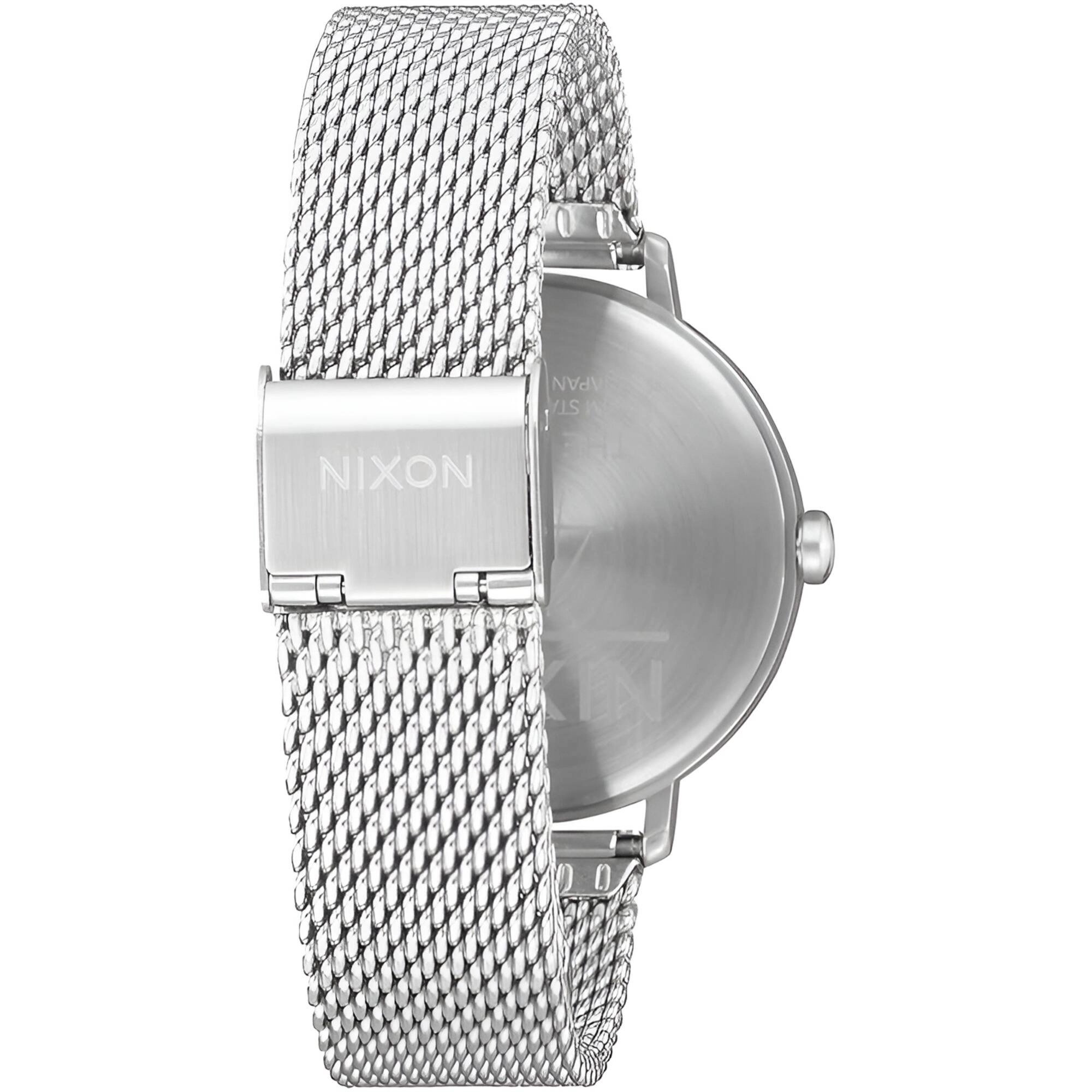 Nixon Women's Watch - Arrow Black Dial Silver Stainless Steel Bracelet | A1238-2971