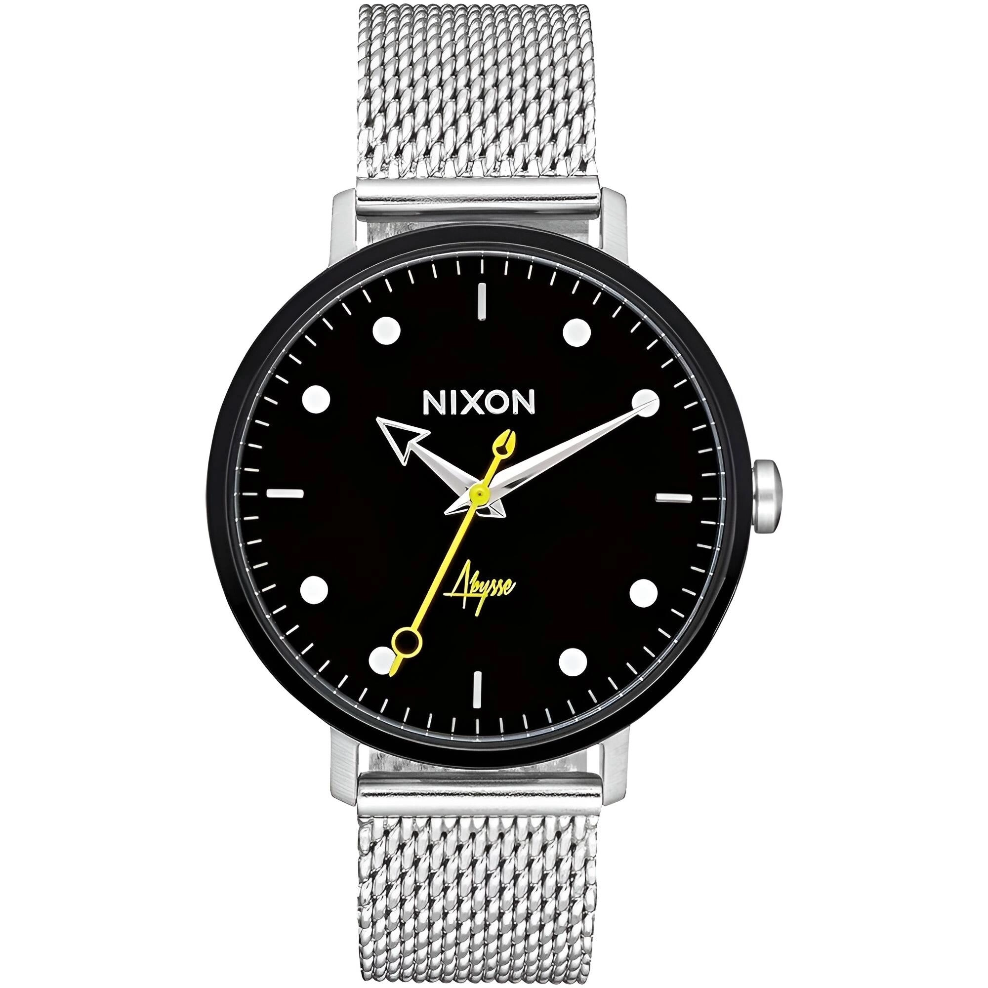 Nixon Women's Watch - Arrow Black Dial Silver Stainless Steel Bracelet | A1238-2971