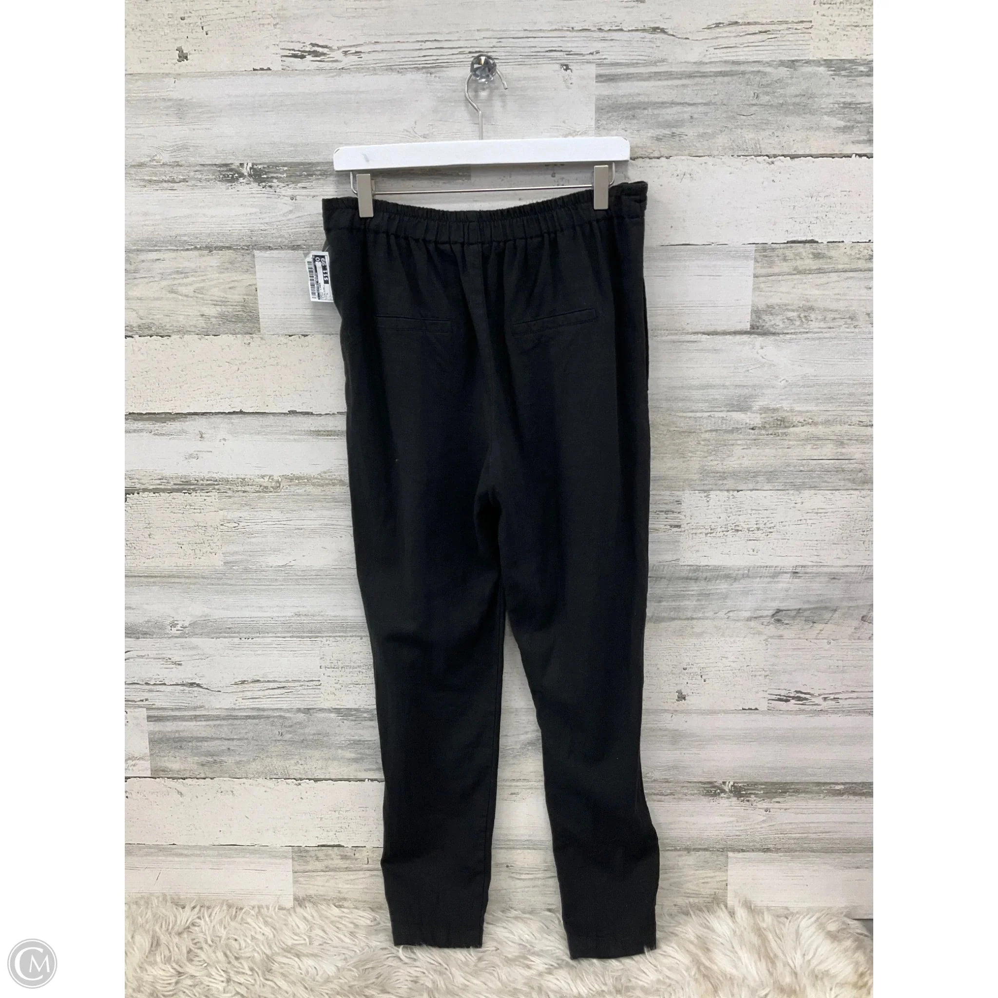 Pants Linen By Clothes Mentor In Black, Size: L