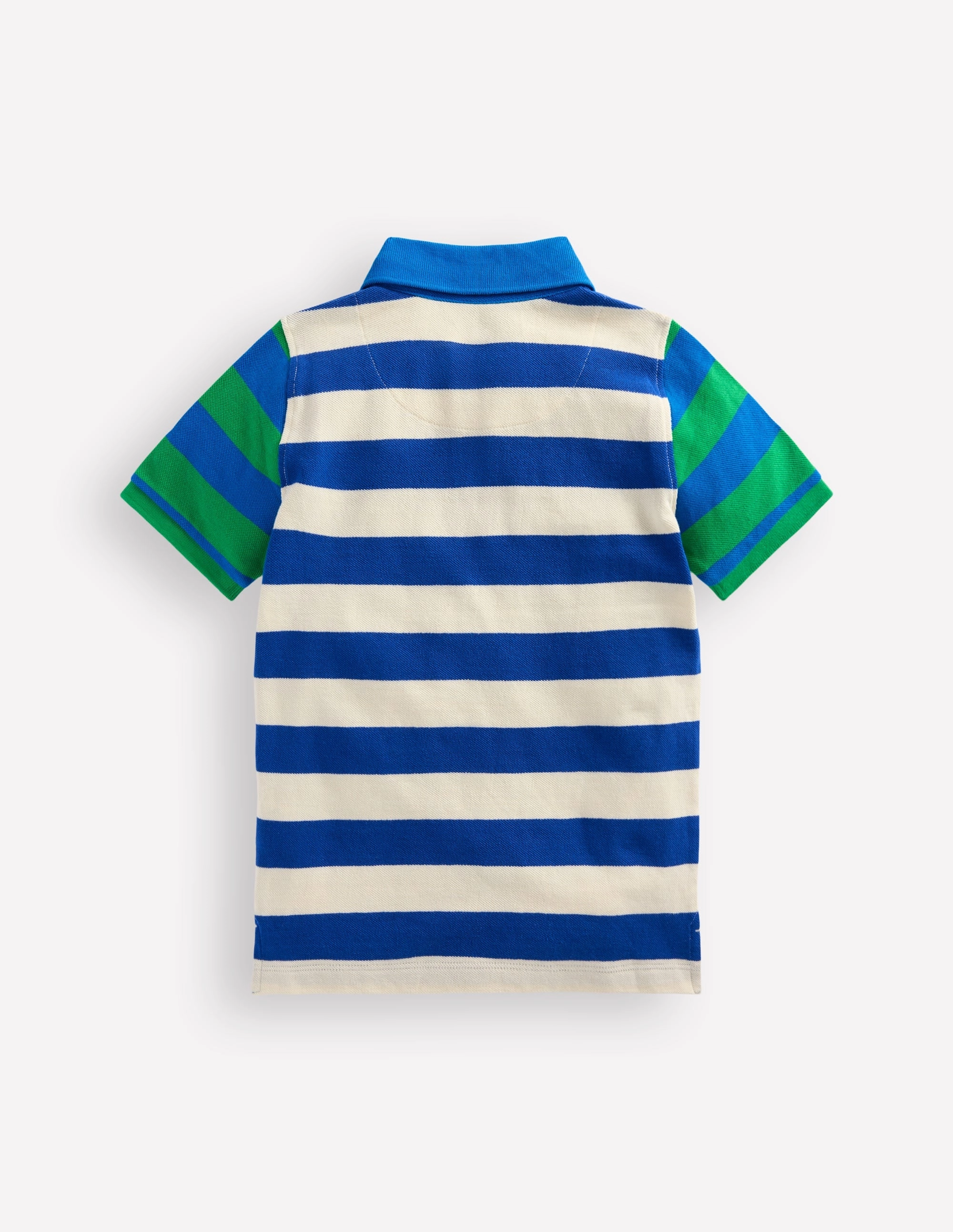 Piqué Polo Shirt-Sapling Green/ Kingfisher Blue