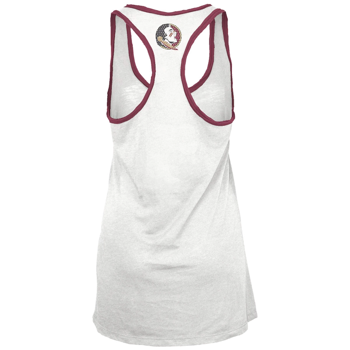 Pressbox Women's Florida State Seminoles Racerback Tank - White/Garnet