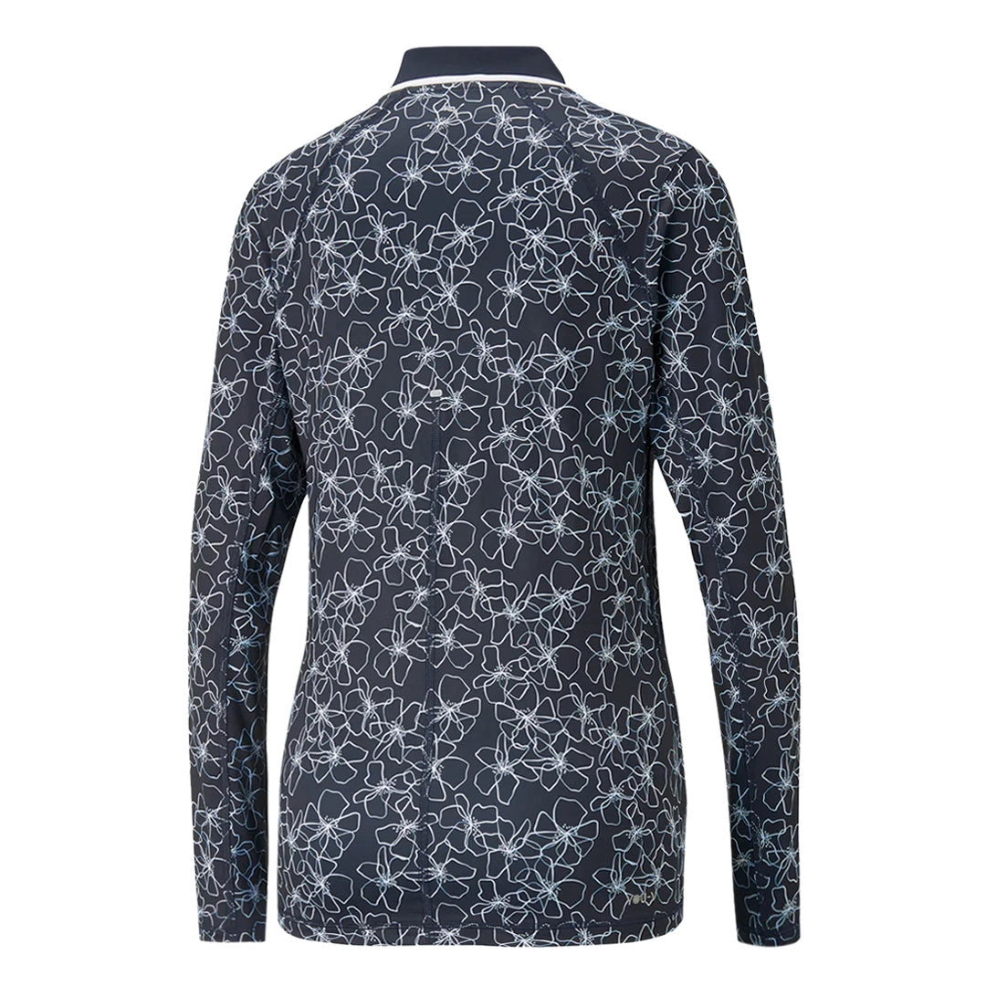 Puma - Women's YouV Island Flower Long Sleeve Polo (539037 01)