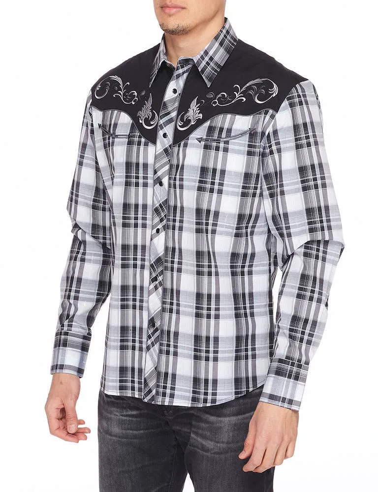 RODEO Clothing Men's Western Embroidery Cowboy Shirt PS500-529