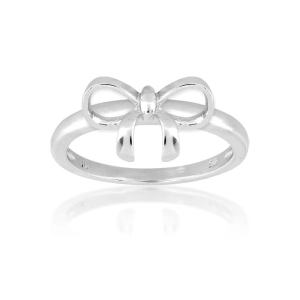 Sterling Silver Bow Ring - W-9821