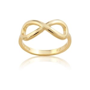 Sterling Silver GP Infinity Ring - W-9756
