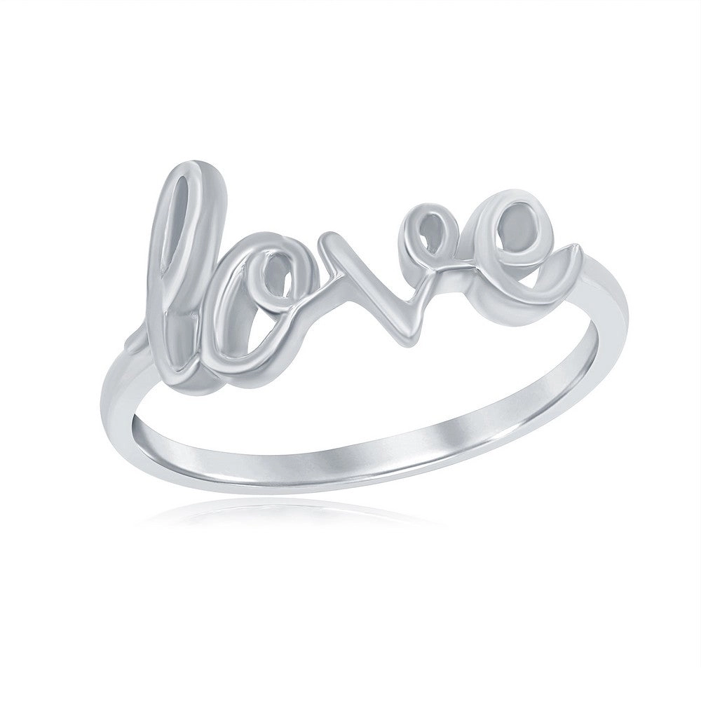 Sterling Silver LOVE Ring - W-9786