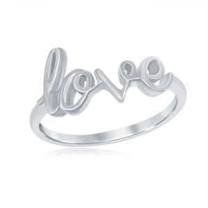 Sterling Silver LOVE Ring - W-9786