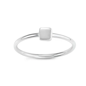 Sterling Silver Small Square Ring - W-1620