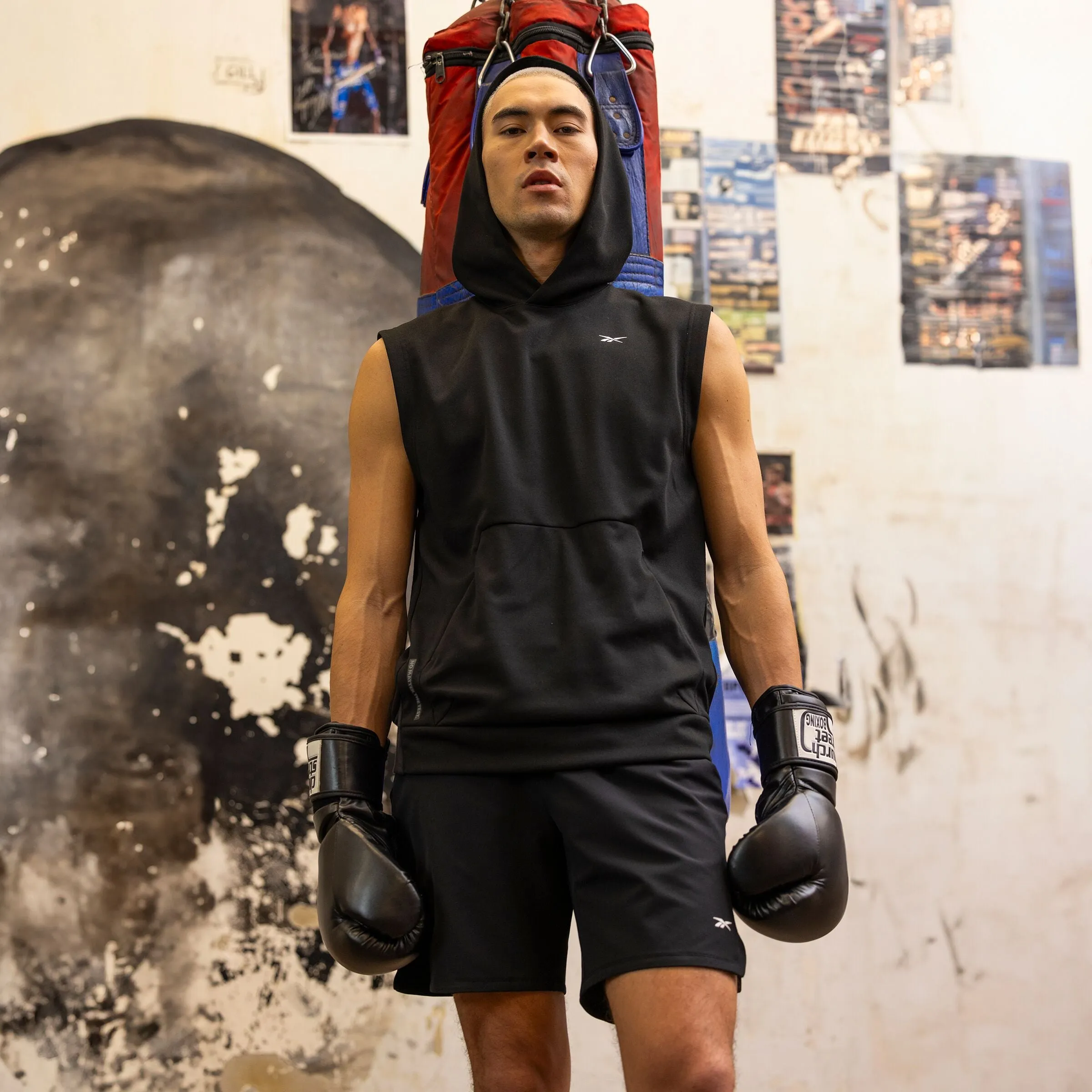 Strength Sleeveless Hoodie Black