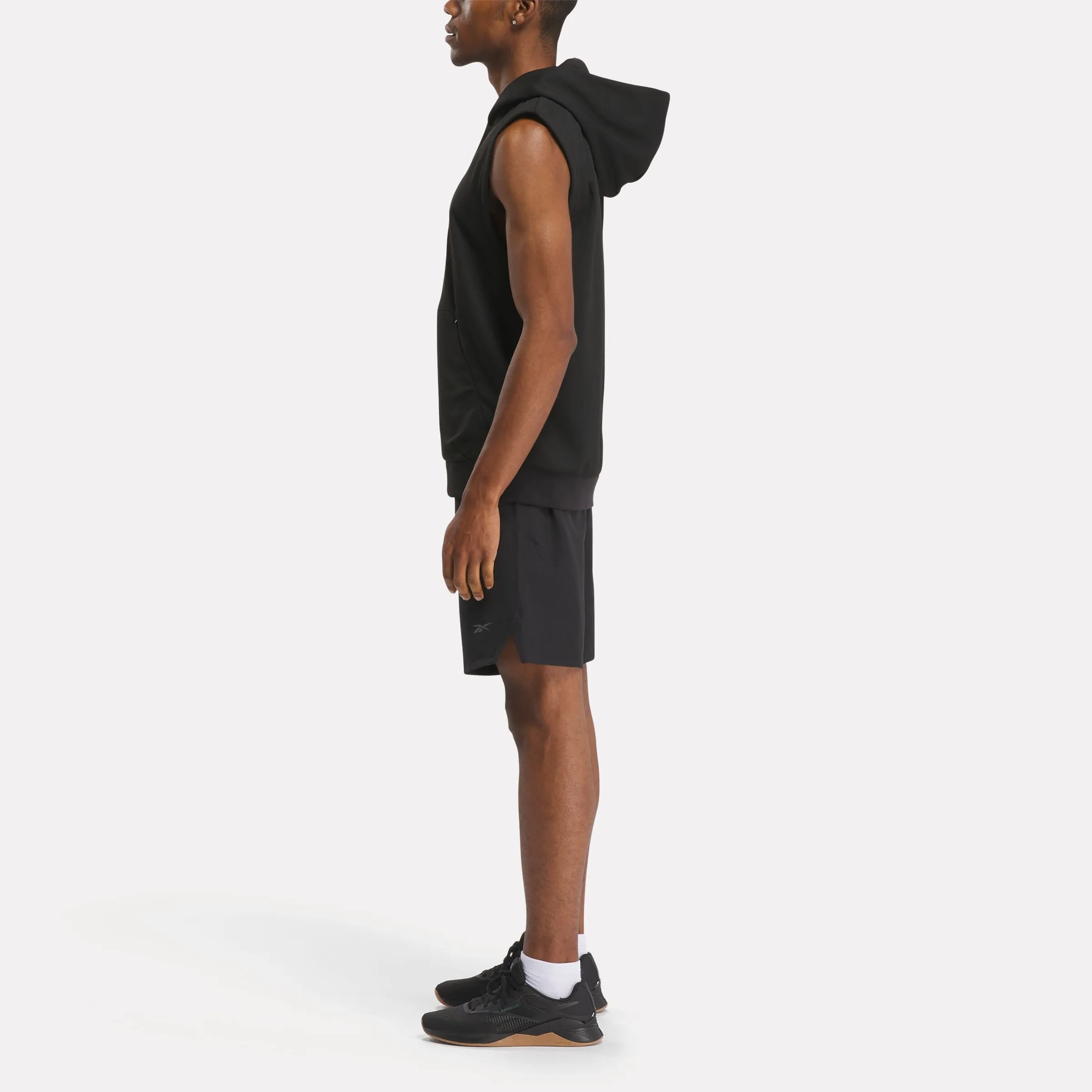 Strength Sleeveless Hoodie Black