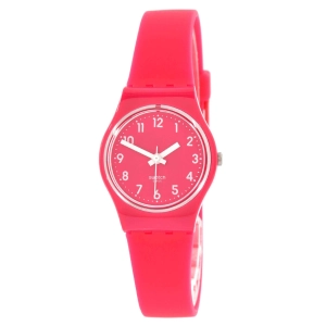 Swatch Women's Watch - Core Back To Pink Berry Quartz Silicone Rubber Strap | LR123C