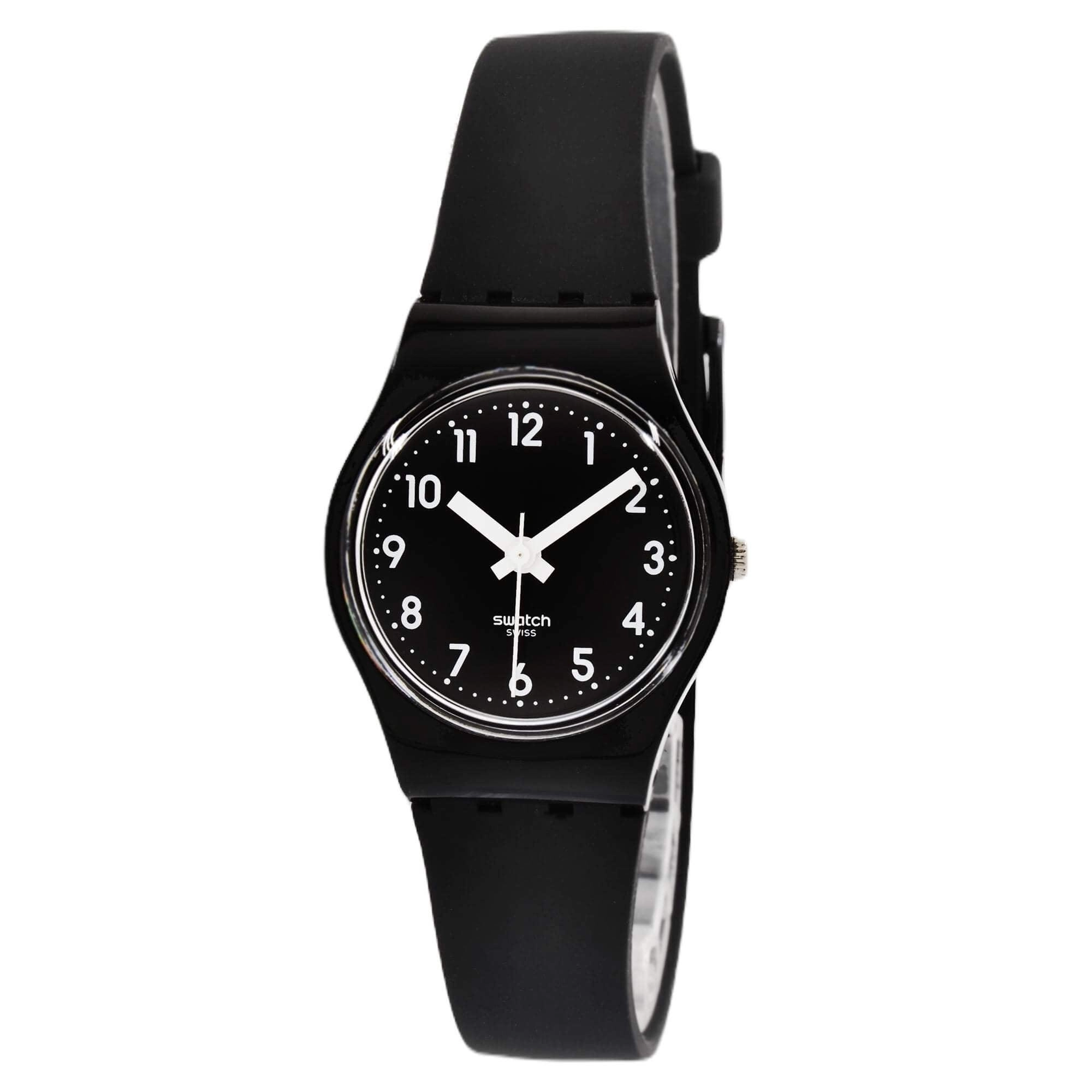 Swatch Women's Watch - New Core Lady Black Single Quartz Silicone Strap | LB170E