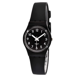 Swatch Women's Watch - New Core Lady Black Single Quartz Silicone Strap | LB170E