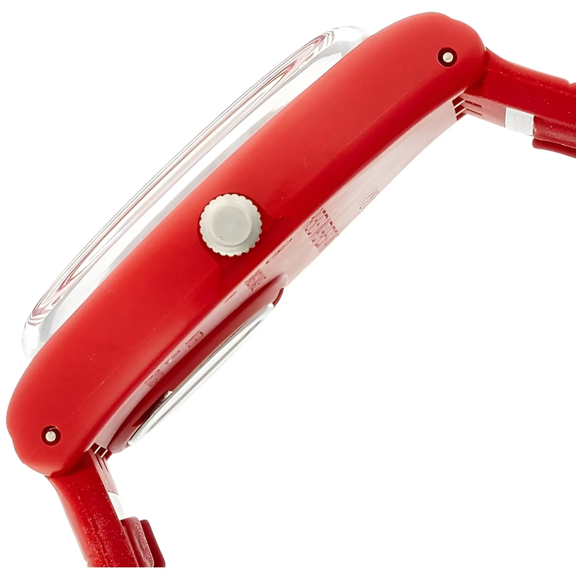 Swatch Women's Watch - Pepeblu Plastic Case Quartz Red Expansion Bracelet | GR173A